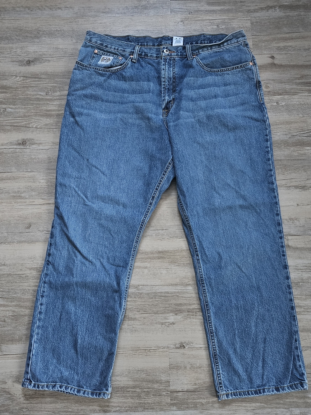 Cinch Men's Blue Relaxed Fit White Label Stonewash Jeans 40x32 Western Cowboy